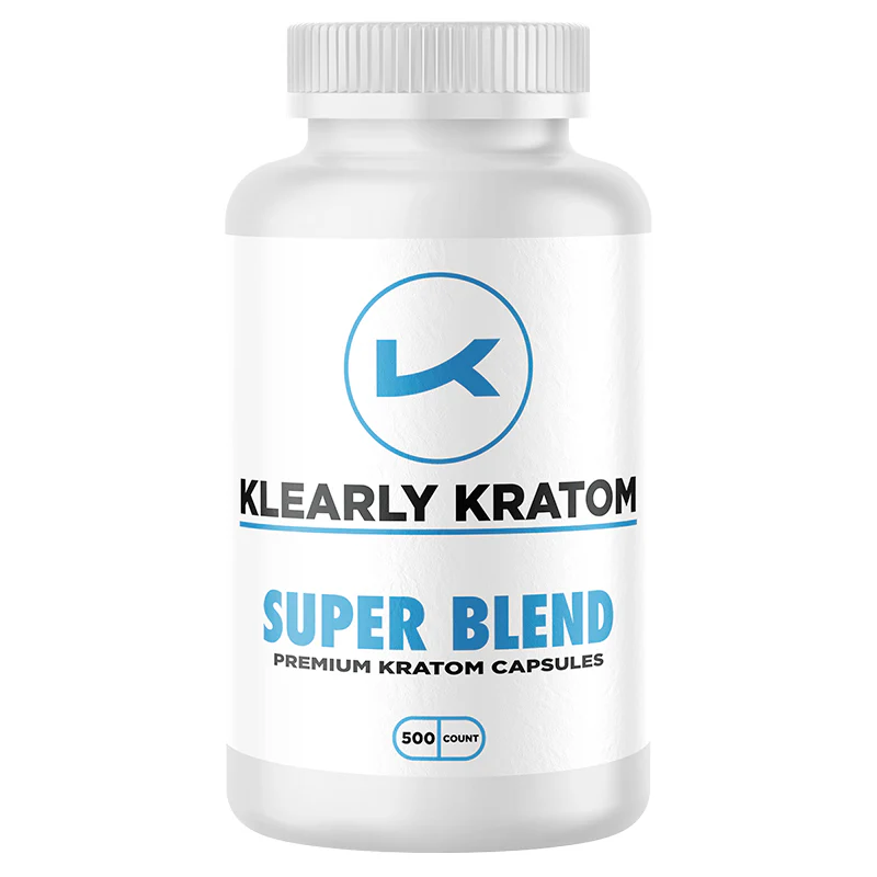 KLEARLY KRATOM | SUPER BLEND | CAPSULES | 500 CT BOTTLE product image