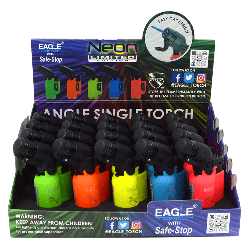 EAGLE TORCH NEON  ANGLE SINGLE TORCH | PT116BN | 1 CT | 20/ DISPLAY product image