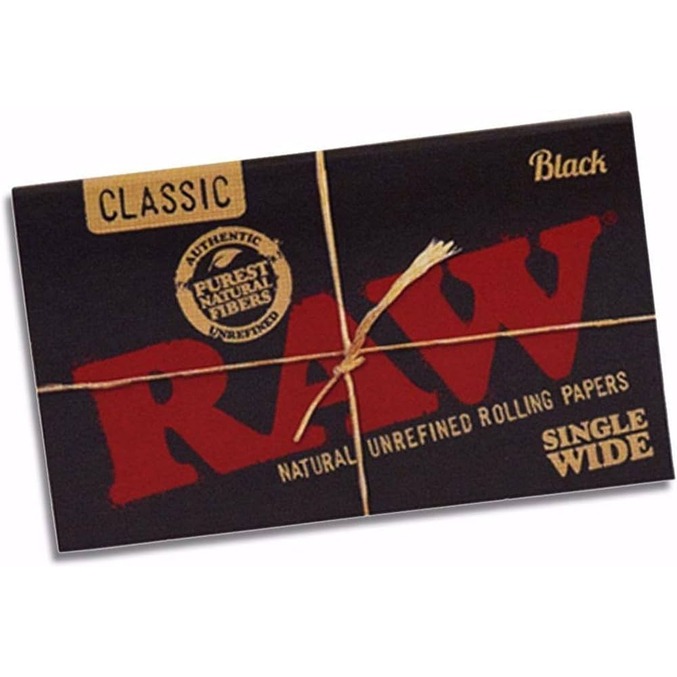 RAW | CLASSIC | BLACK | SINGLE WIDE | 25 CT product image