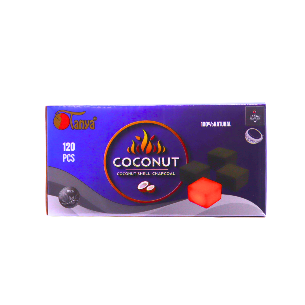 TANYA COCONUT HOOKAH SHELL HOOKAH CHARCOAL CUBES (120 PCS)
