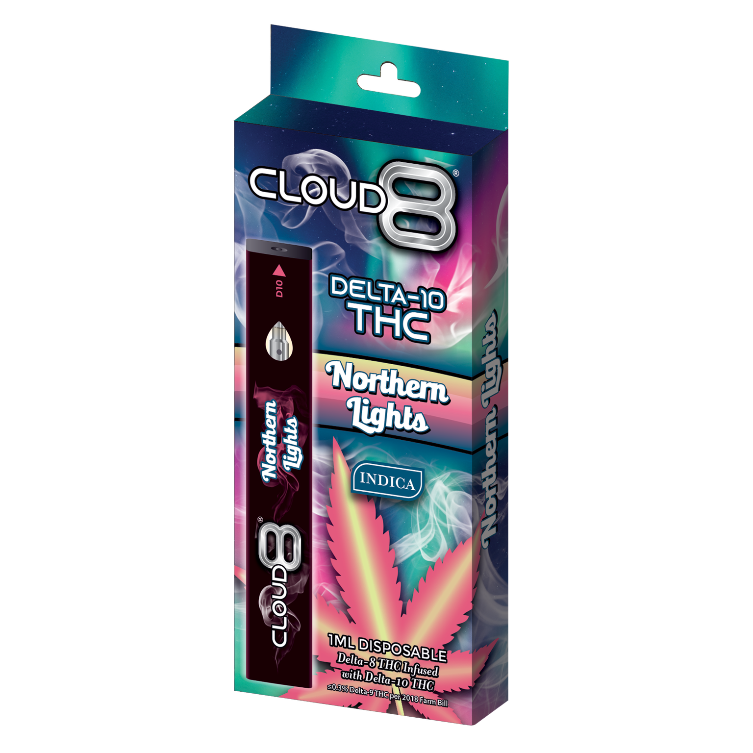CLOUD 8 | Delta 10 Infused | 1ML Disposable |10CT Display product image