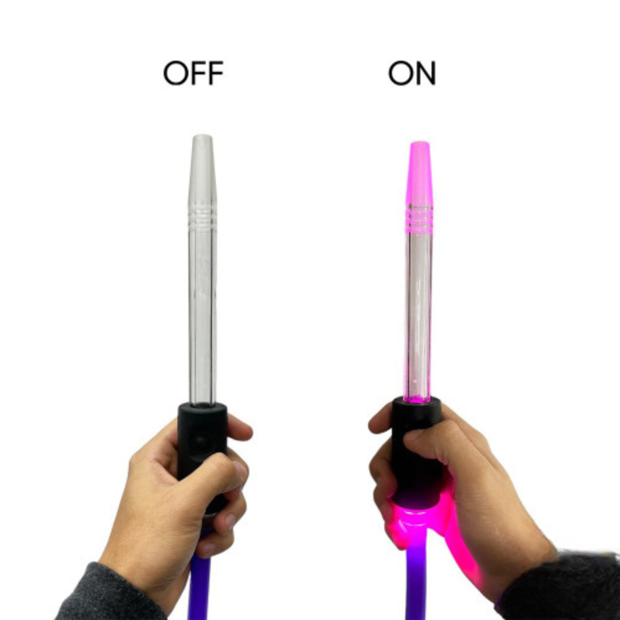 DUD HOOKAH WONKA SILICONE HOSE WITH LED LIGHT 