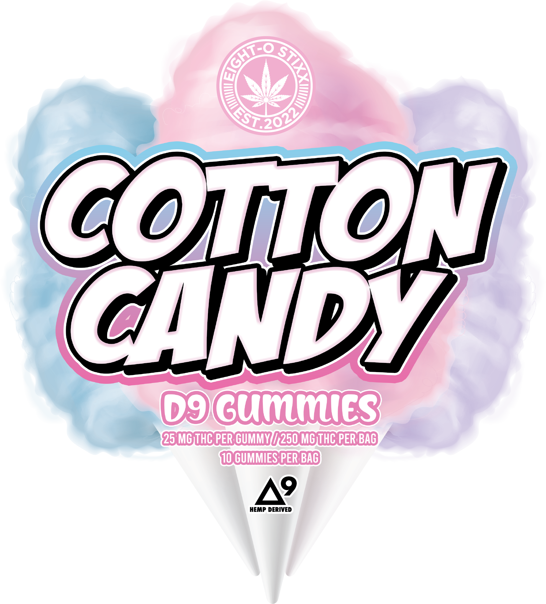 8-0 STIXX | D9 GUMMIES | 25 MG | 10 PACK product image