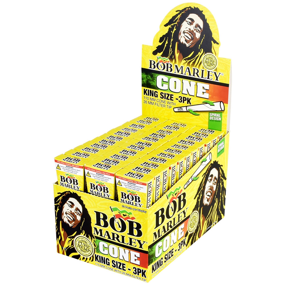 CP BOB MARLEY | PRE - ROLLED | CONES | KING SIZE | 3 PACK product image
