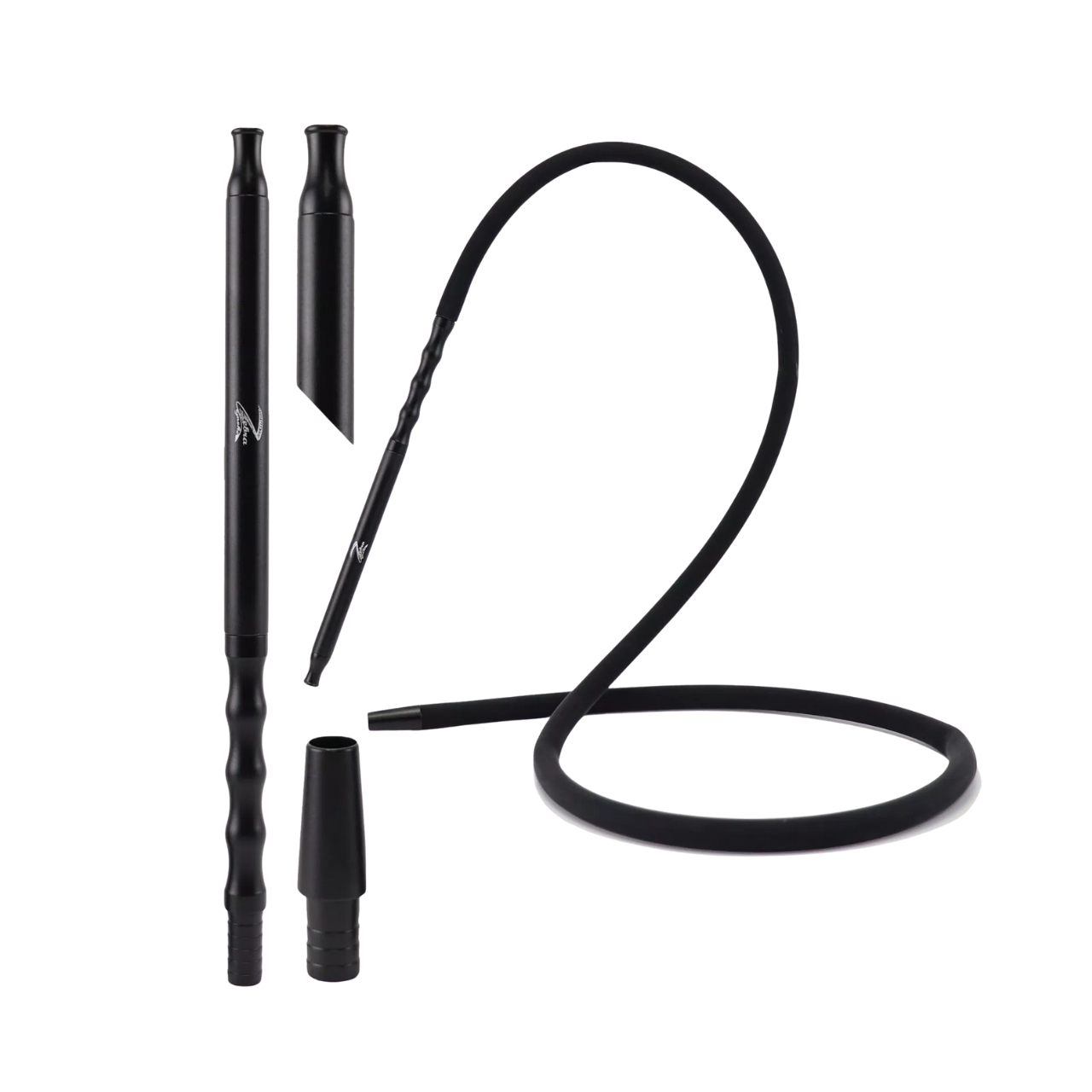 ZEBRA HOOKAH HOSE SILICONE WITH ALUMINUM HANDLE ASSORTED COLORS