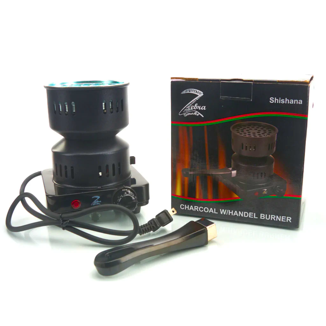 ZEBRA SMOKE ELECTRIC CHARCOAL 650W BURNER W/HANDLE KIT