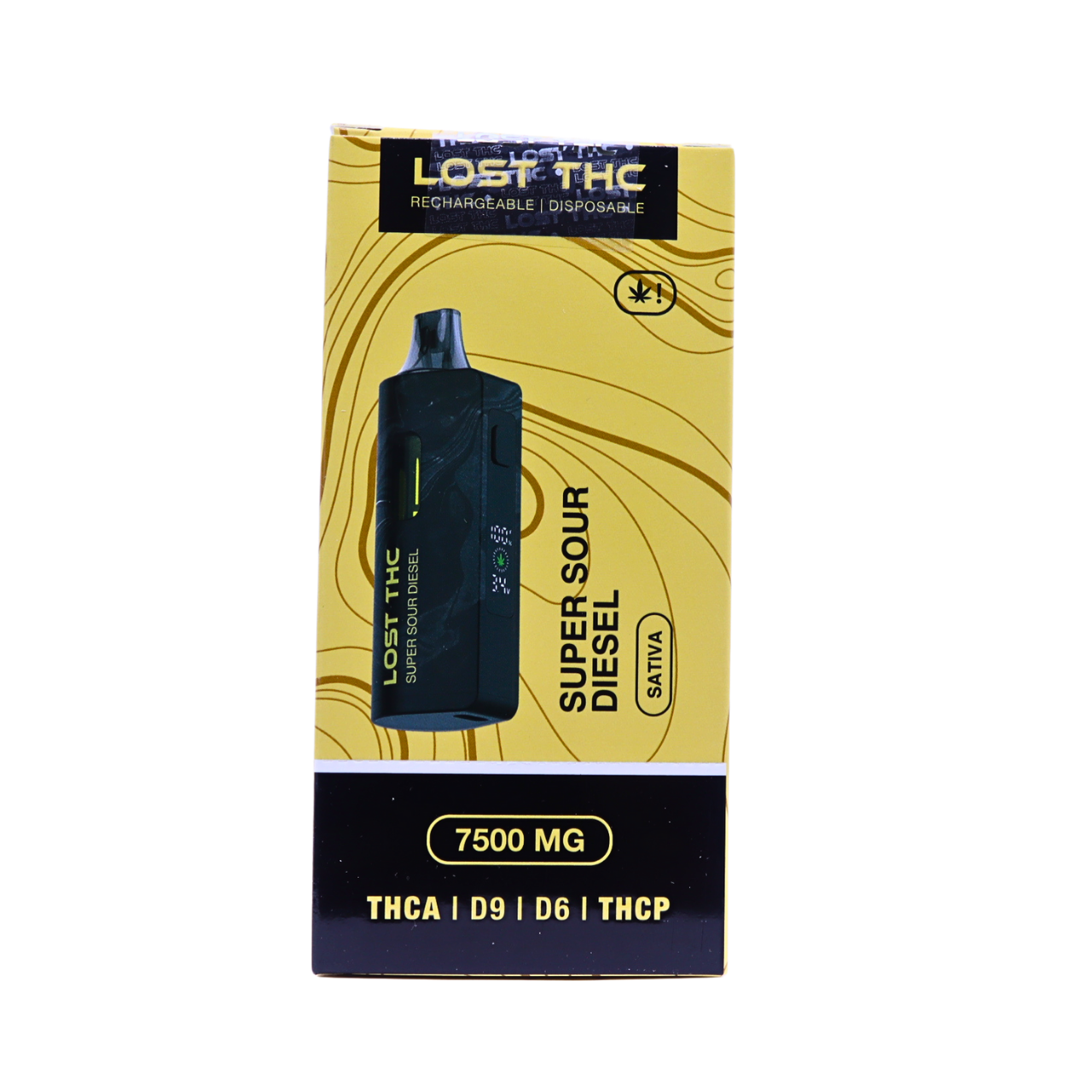 Lost THC V2 Black Edition THCA+D9+D6+THCP 7500mg Disposable Display of ...