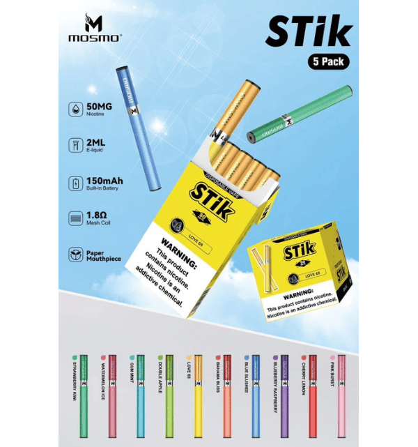 MOSMO | STIK | 50 MG | 1500 | DISPOSABLE | 10 PACK | 50 CT product image