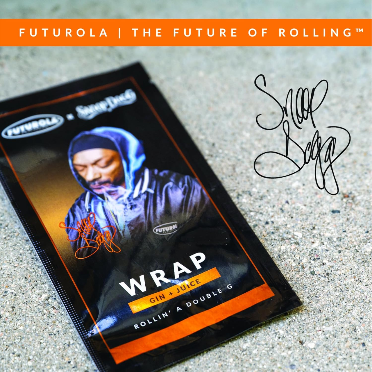 FUTUROLA X SNOOP DOGG TERPENE INFUSED BLUNT WRAPS GIN+JUICE DISPLAY OF 25