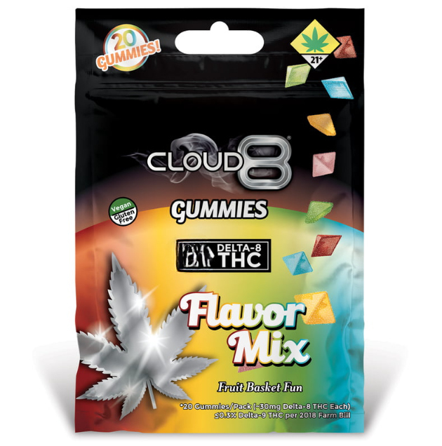 CLOUD 8 | Gummies | Delta 10 | 500 MG | 5 Pack | Flavor Mix product image