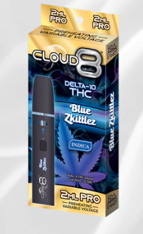 CLOUD 8 | Delta-10 | 2ML PRO Disposable | 10CT Display |  Blue Zkittles product image