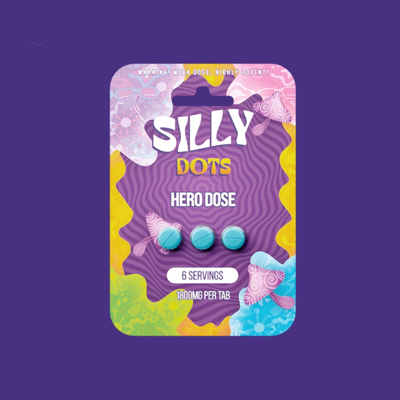 PURPLE PSILLY DOTS HERO DOSE MUSHROOM