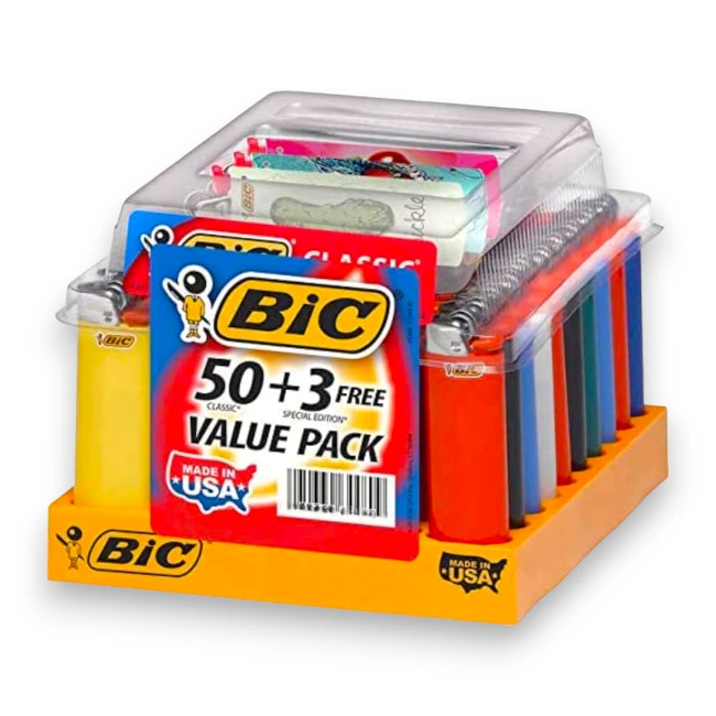 BIC CLASSIC LIGHTERS MAXI 50+3CT | '070330644809 product image