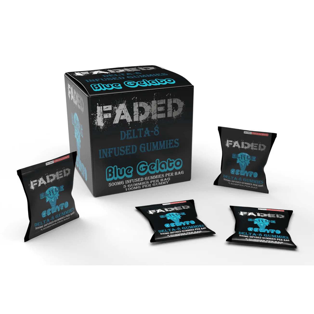 FADED | DELTA 8 INFUSED | GUMMIES | 500 MG product image