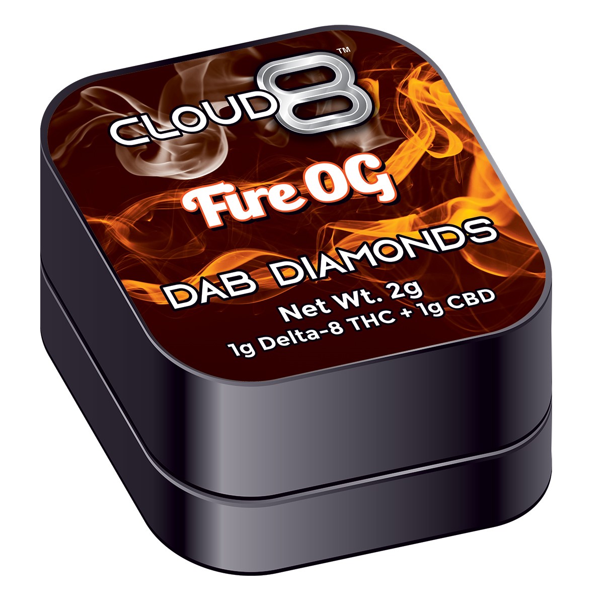 CLOUD 8 | 2 Gram Dab Diamonds (1G D8 + 1G CBD)-1CT product image