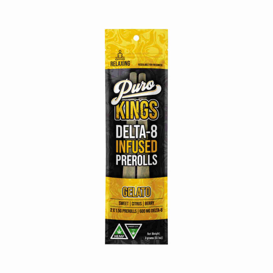PURO | KINGS | D8 INFUSED | PRE ROLLS | 12 CT product image