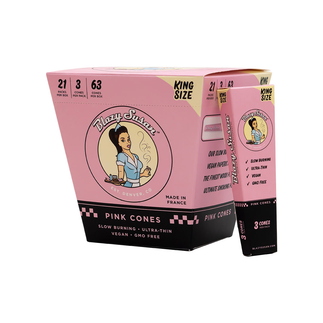 BLAZY SUSAN | PINK CONES | KING SIZE product image