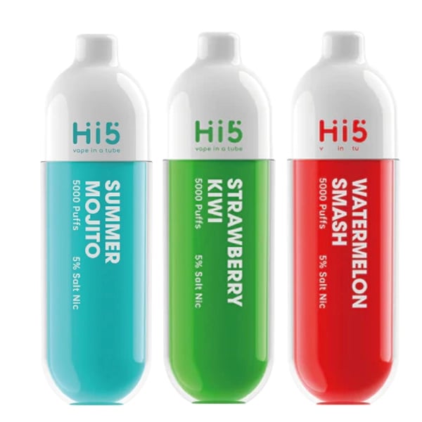 Hi5:TUBE | 5000 PUFFS | NICOTINE 5% | 6 CT product image
