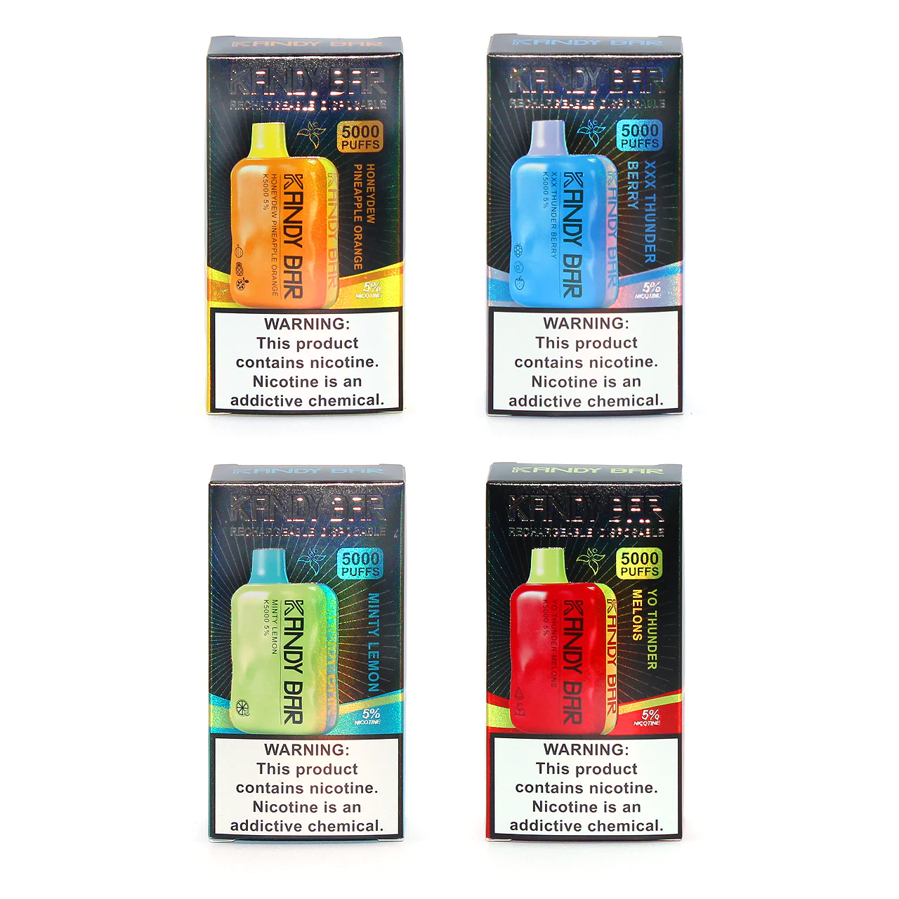 KANDY BAR | K5000 PUFFS | DISPOSABLE | 5% NICOTINE | 10 CT | product image