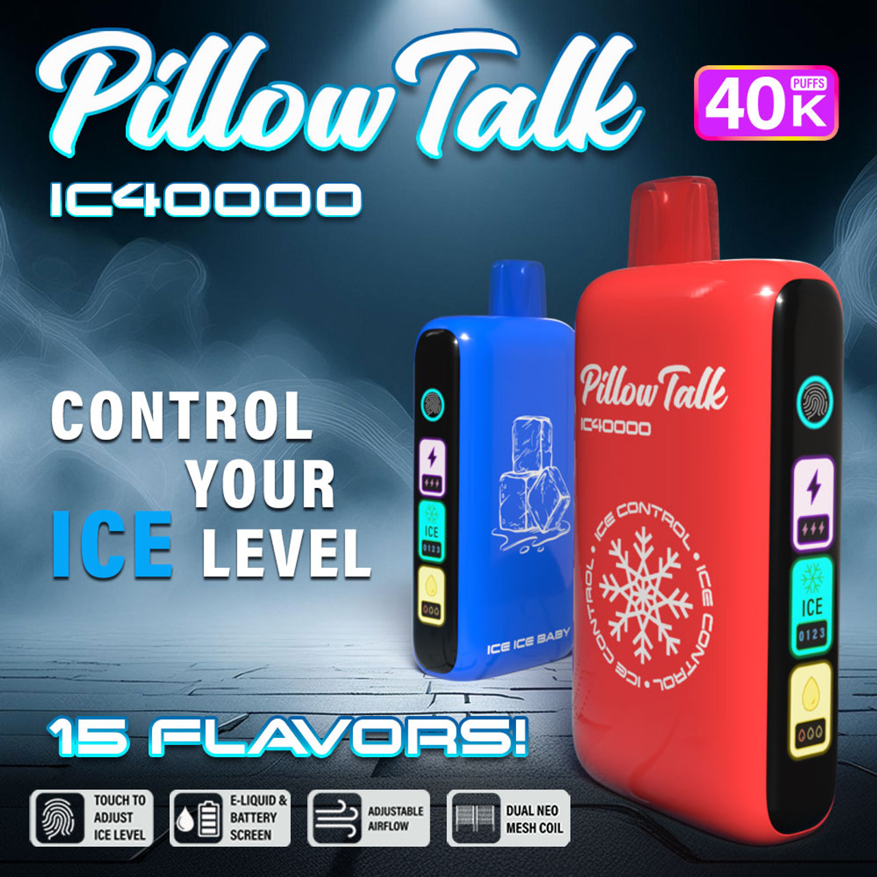 PILLOW TALK | ICE CONTROL | 40 K | DISPOSABLE | 5 CT product image