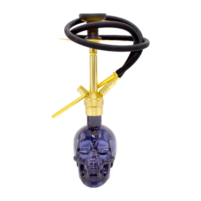 SKULL | HOOKAH KIT | 19 | 1 CT | GOLD/BLACK BASE product image