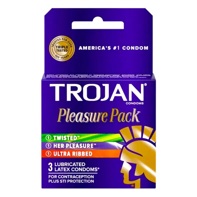 TROJAN | 6CT | PLEASURE PACK | PURPLE 1/8 product image