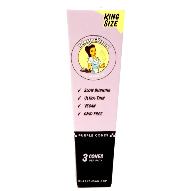 CP BLAZY SUSAN | PURPLE | KING SIZE CONES | 50 CT JAR | 1/36 product image