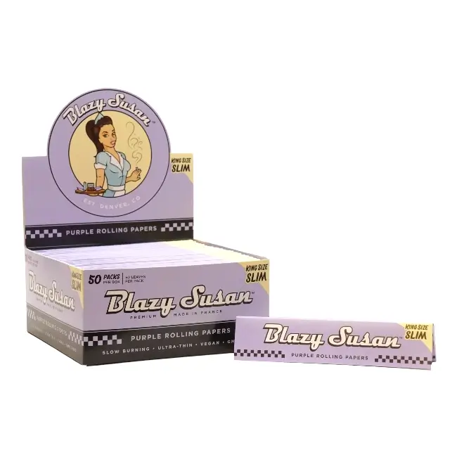 CP BLAZY SUSAN | PURPLE PAPER | KING SIZE | SLIM | 50 CT product image