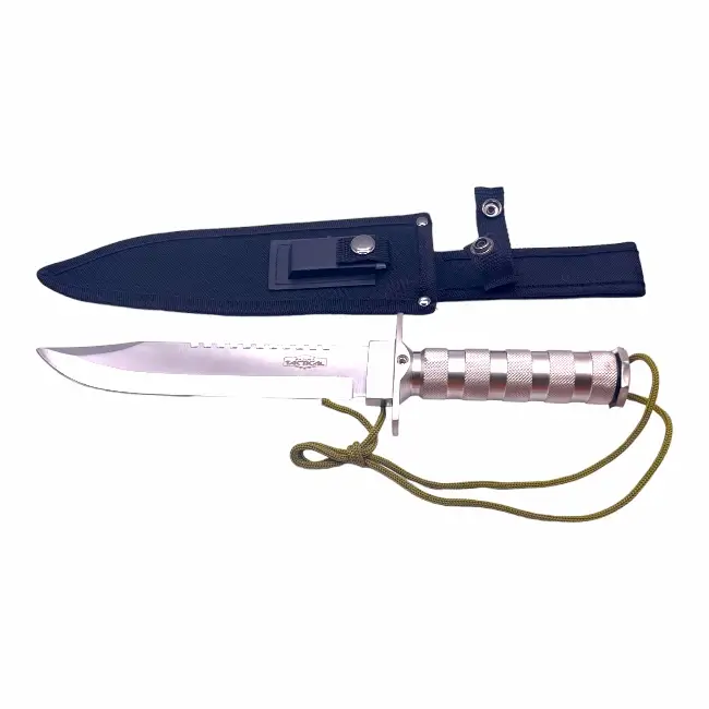 NOVELTY | KNIFE | SURVIVAL | SHEATH AND KIT | 14.5 | 1 CT | RT-9010SL | SILVER product image