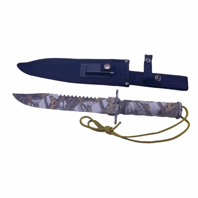 NOVELTY | KNIFE | SURVIVAL | SHEATH AND KIT | 14.5 | 1 CT | RT-9010CA4 | SNOW CAMO product image