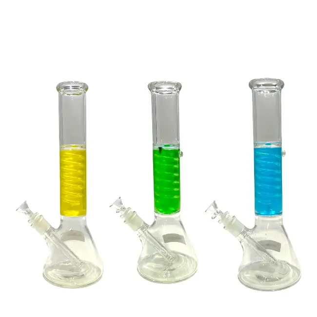 GLASS | WATERPIPE | 12" GLYCERIN | STRAIGHT PIPE | WP-195 product image