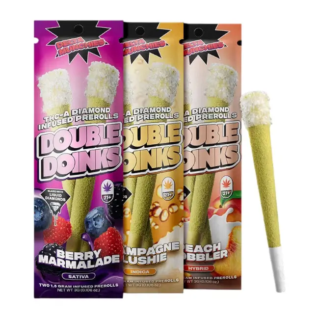 DELTA MUNCHIES | DOUBLE DOINKS | TWO 1.5 GM PRE-ROLLS | 5 CT product image