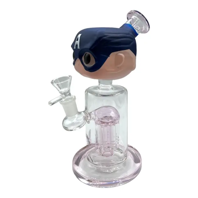 NBC | GLASS PIPE | WATER PIPE | 1 CT | 10" | STRAIGHT | CHARACTER 1 | PINK product image