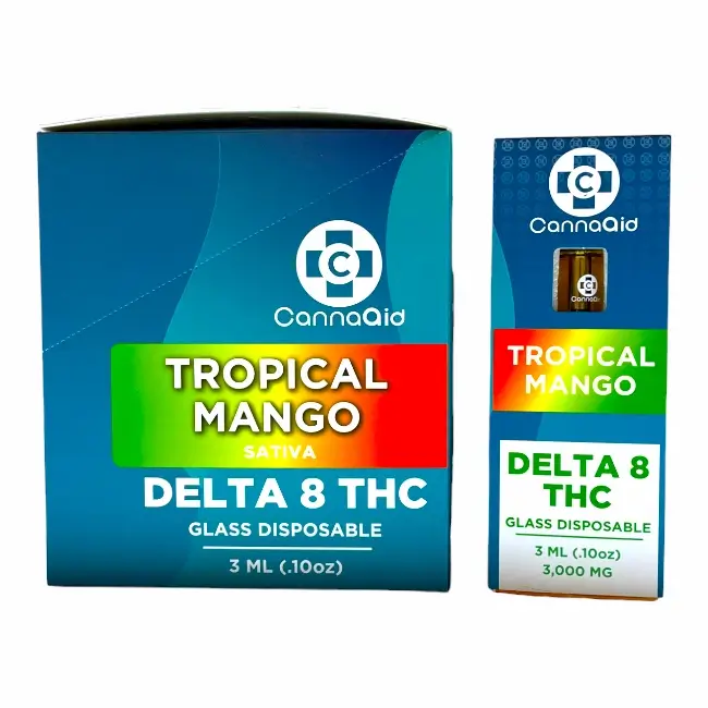 CANNAID | GLASS DISPOSABLE | D8 THC | 3ML | 5 CT product image
