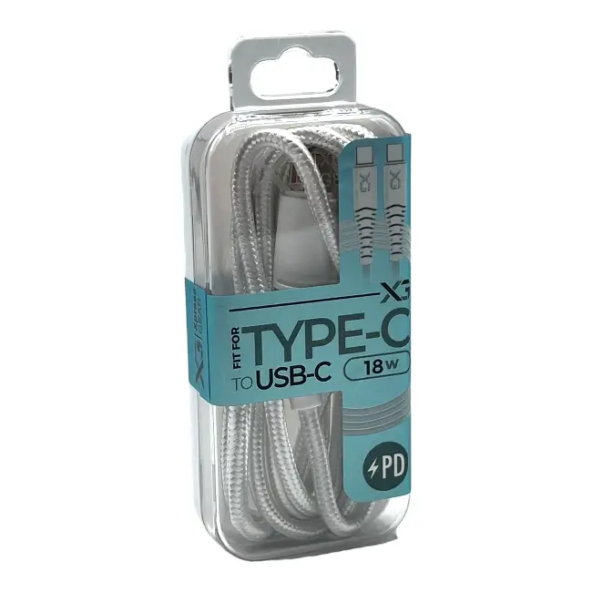 XPRESS GEAR | PD | TYPE-C TO TYPE-C | BLACK | 3.3 FT | 6 CT product image