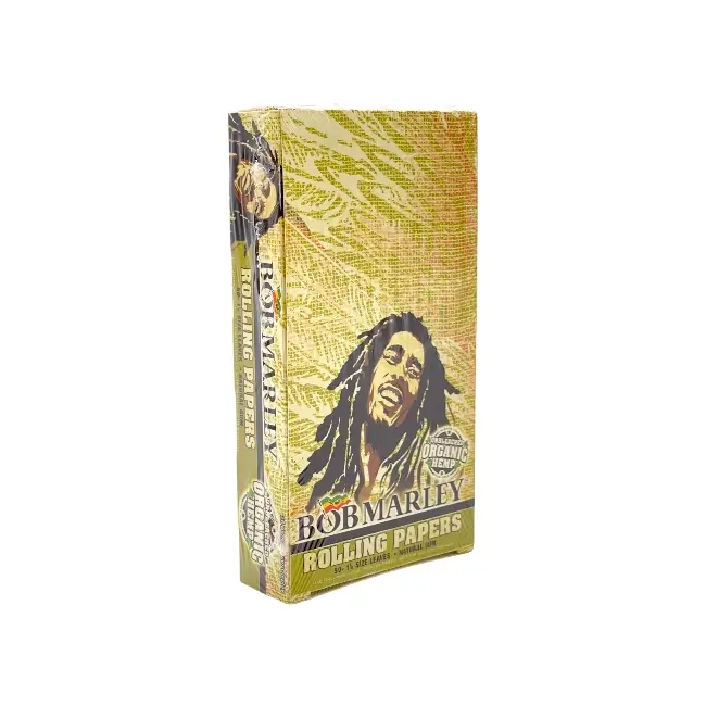 BOB MARLEY | ACC | ROLLING PAPER | 11/4 SIZE | 50 CT/PK | 25 PK/BX | UNBLEACHED ORAGNIC product image