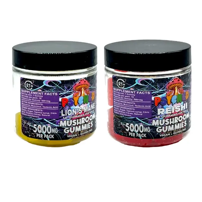 PSYCHED | MUSHROOM | DELTA | GUMMY | 500 MG / CT | 10 CT / JAR product image