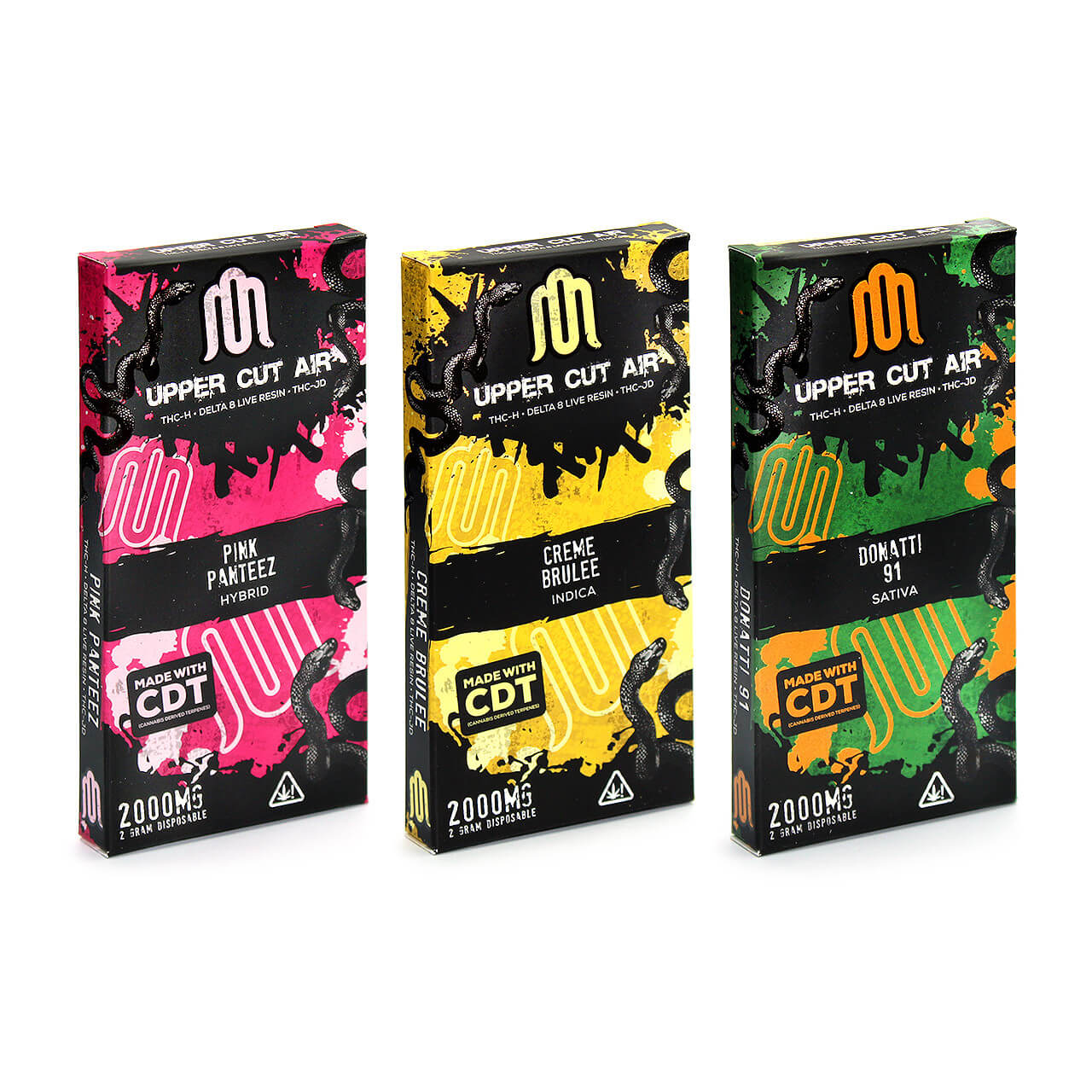 MEDUSA | UPPER CUT AIR | DISPOSABLE | 2 GRAM | 5 CT | D10+D8+LR product image