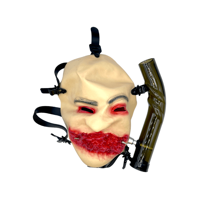 IDGAF | ACC | GAS MASK | 1 CT | RUBBER | ZOMBIE | CREAM RED product image