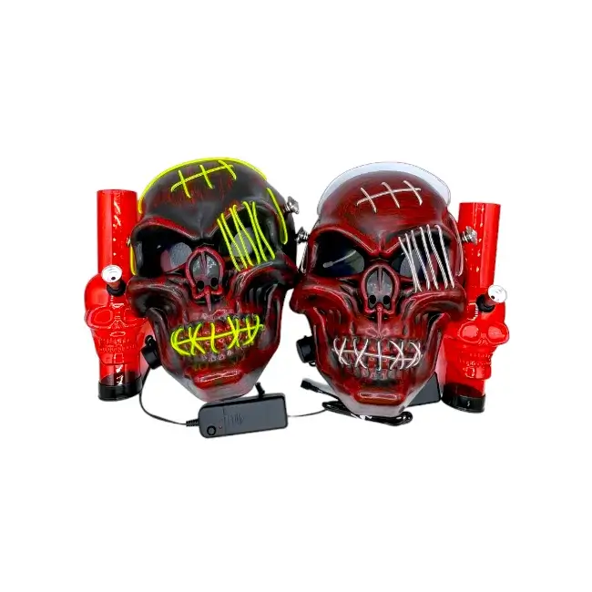 IDGAF | ACC | GAS MASK | 1 CT | LED GAS MASK | SKULL RED product image