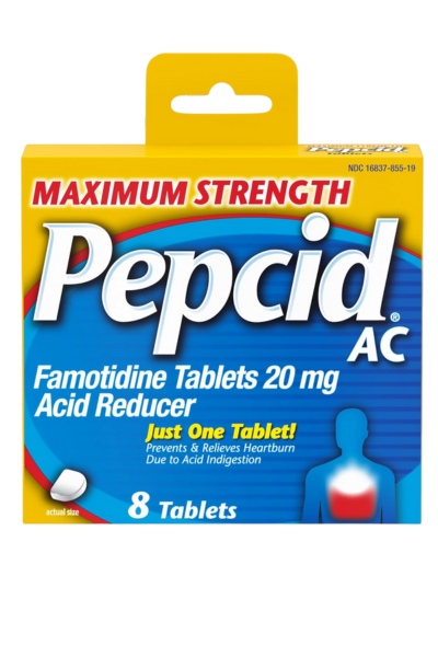 Med 8CT Pepcid Tablets 20MG Maximum Strength (C36) product image
