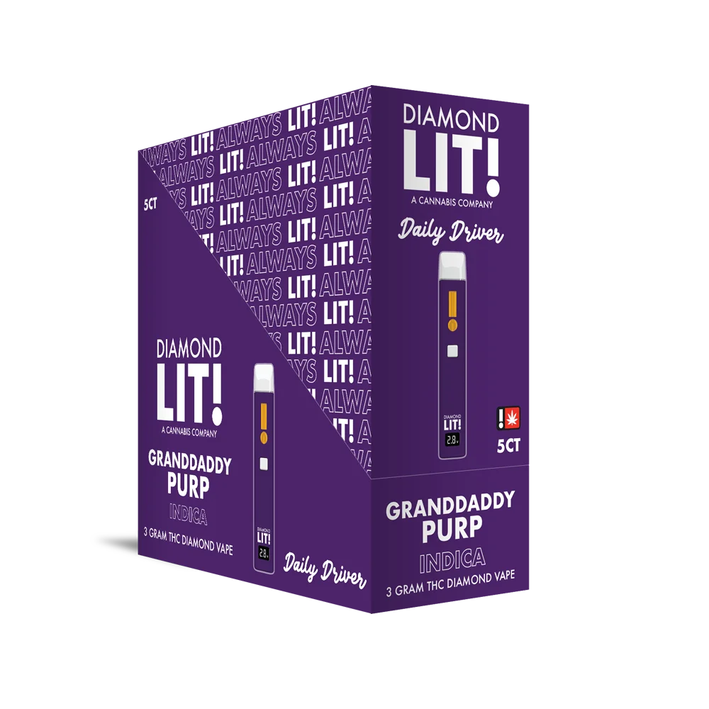 LIT THC Diamond Disposable 3G (5CT) | Cash-N-Carry