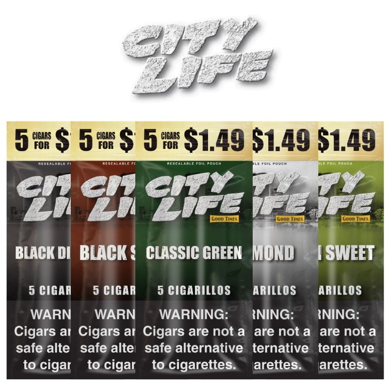 City Life Cigarillos 5pck 5/$1.49 (15ct) 7237 - image 1