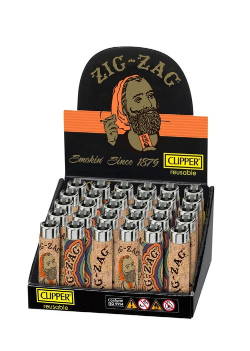 Clipper Zig Zag Cork Large Pop Lighter (30ct) 6991 - image 1