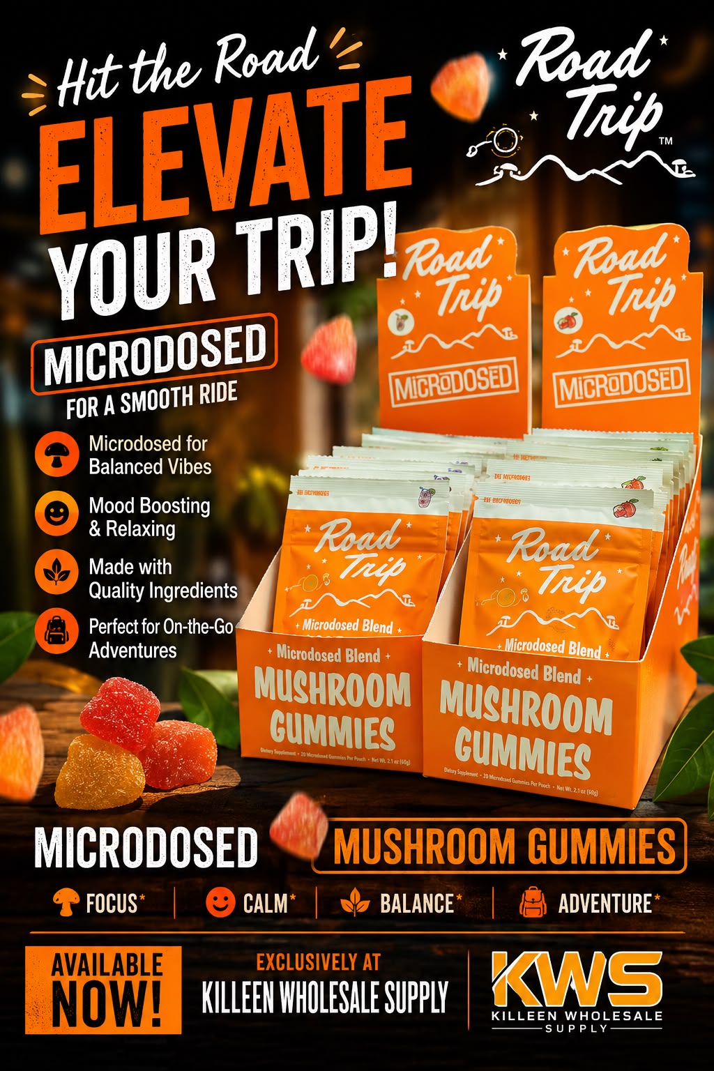 Road Trip Microdosed Mushroom Gummies 20pck 7064 - image 1