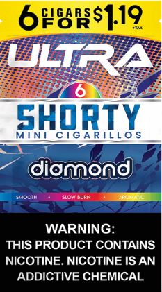 Ultra Shorty Mini Cigarillos 6pck 6/$1.19 (15ct) 6779 - image 1