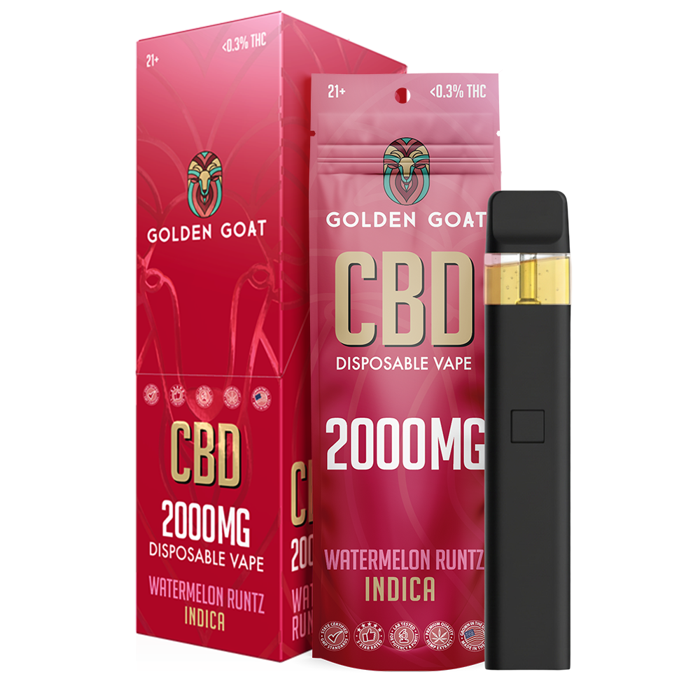Golden Goat CBD Disposable Vape Device 200 mg | 6ct 12437 - image 1