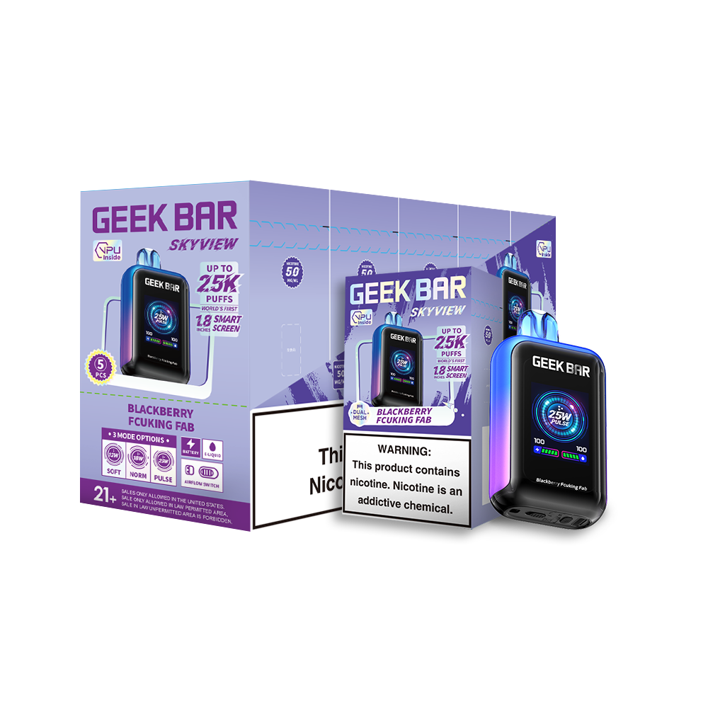 Geek Bar Sky View 25000 Puffs Disposable Vape Device - 5ct 2542 - image 1