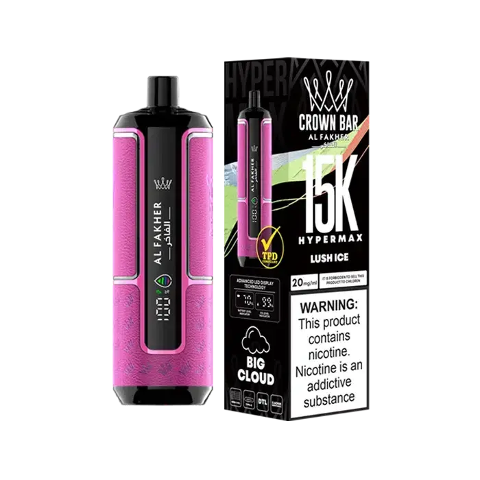 Al Fakher Crown Bar Big Cloud 15K Puffs Disposable Vape Device - 5ct. 7394 - image 1