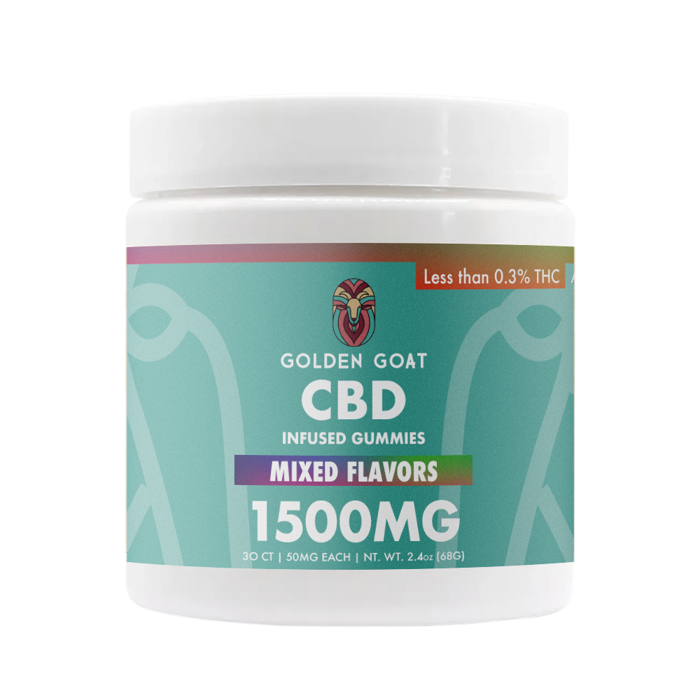 Golden Goat CBD Infused Gummies 300 mg | 60ct 12445 - image 1